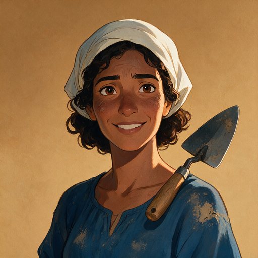 Portrait peint de la rebâtisseuse d'Agadir